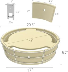 Unlock your grilling potential with the Charcoal Firebox Kit for Weber 22-inch Kettle Grill, featuring a ceramic charcoal basket and heat deflector.