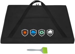 "Protect your Weber Spirit or Genesis 300 Series griddle with this durable Griddle Cover featuring a full-size storage bag with thickened bottom and sturdy handles."