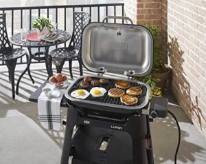 "Perfectly cook eggs, bacon, and more with the Lumin Compact grill plate, featuring porcelain enamelled cast iron construction and ideal dimensions for a variety of dishes. Get cooking now!"