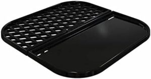 "Upgrade your cooking experience with the Weber multifunctional grill pan, perfect for indoor and outdoor use. Boast 3 non-stick surfaces and a temperature control knob. Perfect for camping or backyard gatherings."