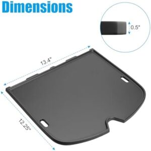 Upgrade your grilling game with the Cast Iron Griddle for Weber 9010001 Traveler Portable Gas Grill. Perfect replacement parts for a flawless cooking experience, ideal for camping trips and backyard gatherings.