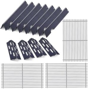 "Upgrade your Weber Genesis II grill with these Grill Grates Flavorizer Bars Parts for improved cooking performance and convenience. Stainless steel and porcelain grids ensure even heat distribution."