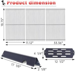 "Upgrade your Weber Genesis II grill with these Grill Grates Flavorizer Bars Parts for improved cooking performance and convenience. Stainless steel and porcelain grids ensure even heat distribution."