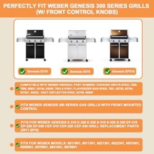 "Upgrade your Weber Genesis grill with our replacement parts for E330 models. Includes Flavorizer Bars, Grill Grate and Heat Deflector for a perfect cooking experience."