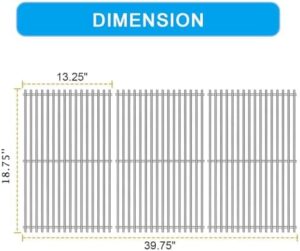 Replace your worn-out Weber Genesis II grates with these high-quality stainless steel cooking grates, perfect for the 600 series and beyond. Upgrade your grilling experience with durable and easy-to-clean components.