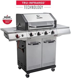 Experience the power of TRU-Infrared Technology in our Advantage PRO S 4-4 Gas Barbecue, featuring a 900°C Sear Burner and stainless steel construction. Perfect for outdoor cooking enthusiasts.