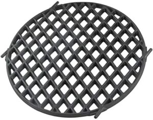 Upgrade your Weber charcoal grills with WONSUN's Mydracas Cast Iron Sear Grate Replacement, pre-seasoned for perfect searing results.