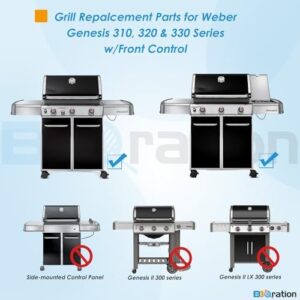 Upgrade your Weber Genesis grill with authentic Flavorizer Bars and Grill Grate Replacement Parts. Perfect fit for Series 300, E/S/EP, 310, 320, and 330 models.