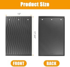 Here is the optimized SEO meta description:

"Elevate your outdoor cooking with this reversible cast iron griddle plate, compatible with Napoleon PRO 500, Prestige 500 and LEX Series BBQs. Perfect for searing meats and veggies."