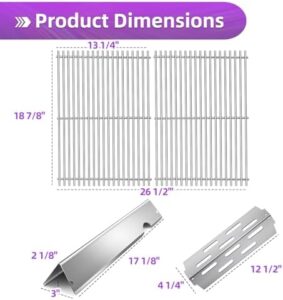 Elevate your grilling experience with Weber Genesis 2 grill parts, featuring 18 7/8" stainless steel grill grates and heat deflectors. Perfect for E-310, E-315, E-325, S-335 GS4 series.