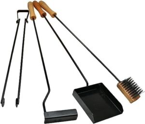 Enhance your outdoor gatherings with the Sor pampa grill Premium Fireplace BBQ Pit Tools Set, featuring a fire poker, tong, brush, shovel, and stand for efficient cooking. Perfect for grilling enthusiasts!