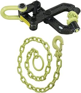 Here is the meta description:

"Effortlessly remove tree stumps with the Brush Grubber BG-08 tool, perfect for lawn tractors and light utility tractors. Includes a sturdy tugger chain for easy removal."