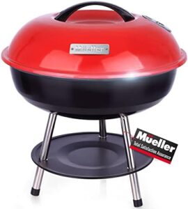 Perfect portable grill for your next barbecue party! Enjoy temp and charcoal control with dual vents on this lightweight BBQ Buddy.