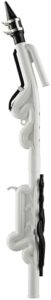 Discover the YVS-120 Alto Venova wind instrument, ideal for beginners. Includes carrying case, reed, mouthpiece, and guidebook. Perfect for practicing on-the-go, in white.
