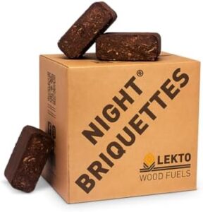 Discover eco-friendly wood fire bricks with up to 8 hour slow burn, ideal for wood stoves, log burners, and sheltered fire pits. Perfect for a cozy evening with friends or family.