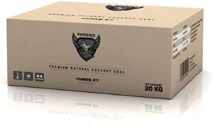 Here is the generated meta description:

"Indulge in the authentic taste of charcoal grilled food with PhoenixCoal 27 Premium Coconut Charcoal Coal Briquettes. Tasteless, odourless and low ash content for a perfect grill experience, suitable for hookahs too!"