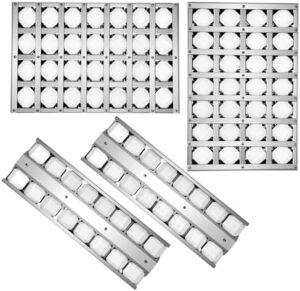 Upgrade your grill game with the STCNADCR 2 Pack 12" and 6" Briquette Tray Assembly for Twin Eagles TEBQ42G, perfect for flame taming and heat shielding.