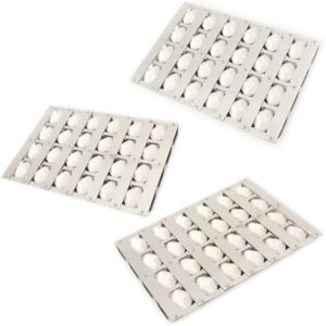Here is the optimized meta description:

Upgrade your Alfresco ALX2 BBQ grill with this Beurbcikue Briquette Tray Assembly, featuring 72 ceramic briquettes and a flame tamer. Perfect for a hassle-free grilling experience.