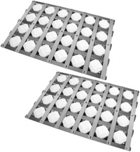 Here is the generated SEO meta description:

"Upgrade your Alfresco grill experience with Folocy's heat plates tray, featuring 48 ceramic briquettes and stainless steel construction for efficient flame taming. Perfect for ALX2 models."
