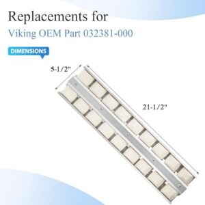 Enhance your outdoor grilling experience with Dongftai Z3238A's 2-pack of Viking BBQ grill briquette trays, perfect replacements for part 032381-000. Perfect fit for Viking grills, durable and easy to clean.