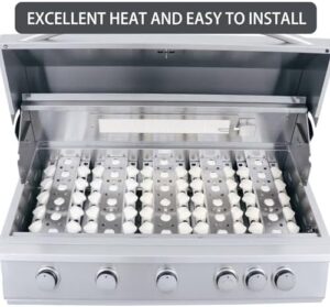 Here is the generated SEO meta description:

"Upgrade your grill game with BRNCOV-SIZ parts for Summerset Sizzler grills. Includes 4 pieces of stainless steel heat plate, ceramic briquettes assembly and more. Perfect for RCS grills 26", 32" or 40". Boost performance and efficiency."