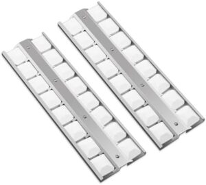 Upgrade your Viking gas grill with the Plowo Grill Briquette Tray & Ceramic Briquettes Set. Perfect replacement for parts 032370-000, now in a stainless steel heat plate design. Save money with this 2-pack set!