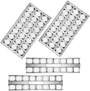 Replace worn-out grill parts with the STCNADCR 814554 and 814558 Briquette Tray Assembly, perfect for Wolf OG36 grills. Includes 2-pack ceramic briquettes and flame tamer.