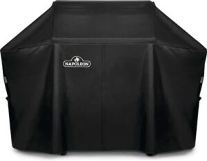 Protect your Napoleon Grills 61500 outdoor barbecue with this durable black cover, designed for easy installation and weather-resistant protection.