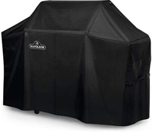 Protect your Napoleon Grills 61500 outdoor barbecue with this durable black cover, designed for easy installation and weather-resistant protection.