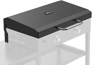 Maximize your grilling experience with the Hinged Lid for Blackstone 28 Inch Griddle Grill, featuring a hard cover hood and perfect for BBQ enthusiasts. Boost your outdoor cooking space now!