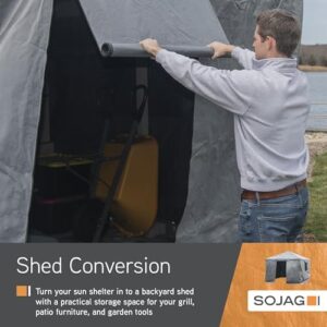 Protect your tall hard top gazebos with Sojag's Universal Winter Cover Plus, flame-resistant and weather-proof, perfect for storing grill and patio furniture.
