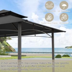 Here is the optimized SEO meta description:

"Transform your outdoor gatherings with this sturdy UNIONLINE Double-Tier BBQ Gazebo, featuring a 2.5m canopy and stable steel frame, perfect for patios and gardens up to 8x5ft."