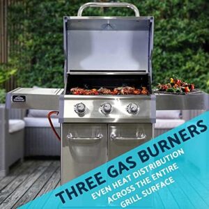 Sizzling deals await! Discover the Dellonda Deluxe Gas BBQ with 3 burners and cover, perfect for al fresco dining. Enjoy effortless cooking and convenience with its compact design.