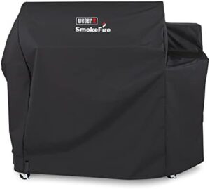 Protect your Weber 7191 SmokeFire EX6 Pellet Grill with this durable cover, designed to withstand outdoor conditions and keep it clean and dry.
