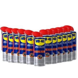 Remove stubborn grease with WD-40 Specialist Degreaser's professional strength formula in a 12-pack of 500ml bottles, restoring surfaces to their pristine state.