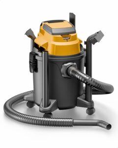 "Power up your cleaning experience with the DeWalt 20V Max Cordless Shop Vacuum, featuring 5.2-gallon capacity and HEPA filters, perfect for DIY enthusiasts and professionals alike."