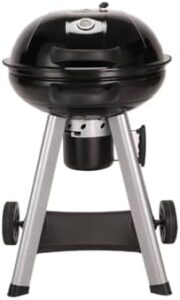 Discover the CosmoGrill Original Kettle Charcoal Grill, perfect for outdoor BBQs. Features adjustable vents, thermometer, and ash catcher. Compact design, ideal for small spaces, with a large cooking area. Perfect for family gatherings or camping trips.