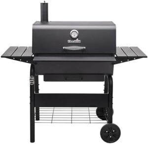 "Upgrade your outdoor cooking with the Charbroil Charcoal L Barbecue, featuring an adjustable charcoal grate and expandable design for offset smoker functionality."