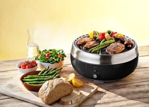 Here's your SEO meta description:

"Take outdoor cooking to new heights with the Grillerette Pro, a portable BBQ grill powered by battery and fan. Compact, easy to use and perfect for camping or backyard gatherings."