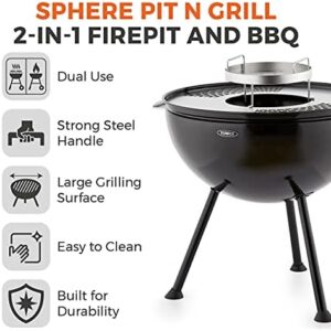 Discover the ultimate outdoor cooking experience with Tower's T978512 fire pit and grill combo, featuring 360° access, easy clean design and durable black handles. Perfect for cozy gatherings or backyard BBQs!