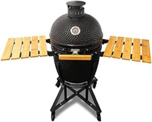 Discover the Luxe Outdoor Kamado BBQ Charcoal Grill, perfect for slow cooking, roasting, baking, grilling and smoking with its 250 square inches cooking area.