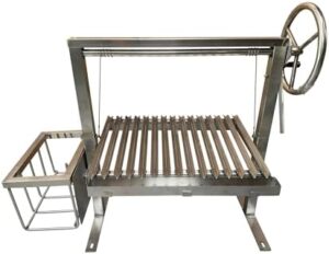 Savor the authentic Argentine flavor with our Argentinian Asado Charcoal BBQ Grill, featuring a brick outdoor design and ember maker for DIY kitchen. Perfect for cooking juicy meats, now at an unbeatable price!