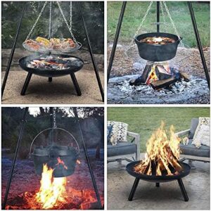 Discover the ultimate portable fire pit experience! Adjustable height and swivel grill design perfect for camping, picnics or backyard gatherings. Durable steel construction and compact size make it easy to take anywhere.