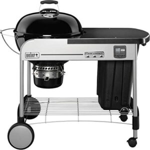 Here is the output:

"Upgrade your outdoor gatherings with the Weber 1431004 Performer Premium Charcoal Barbecue, featuring a porcelain-enameled cooking grate and dual vents for precise temperature control. Enjoy delicious meals and savings with this exceptional grill."