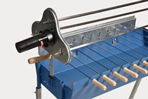 Sizzling BBQ experiences await with the Cyprus Charcoal Barbeque Grill Foukou, featuring a motorized rotisserie for effortless cooking. Upgrade your outdoor dining now!