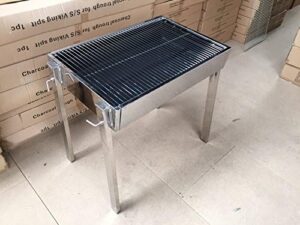 Discover the ultimate stainless steel catering grill, extendible and perfect for commercial use. Features charcoal cooking technology with adjustable vents and a durable design.