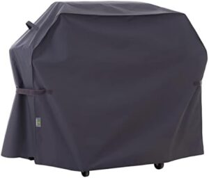 Protect your outdoor BBQ grill with the F&J Outdoors waterproof cover, suitable for 3-4-5 burner liquid propane gas grills. Dimensions: 55x24x44 inches. Perfect for outdoor use!