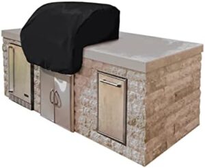 Protect your grill with the CoverMates Built-In Grill Cover, a classic vinyl cover measuring 54x33x18 inches, perfect for outdoor use and keeping your grill clean.