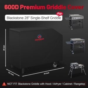 Protect your Blackstone Griddle with the Comnova Griddle Cover, a heavy-duty, waterproof solution for tailgaters and adventure-seekers.
