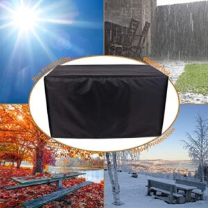 Protect your outdoor patio furniture with the YSUEFIJO waterproof cover, made of heavy-duty 420D Oxford fabric. Perfect for dining tables, chairs, and sofas, this durable cover measures 300x300x100cm.